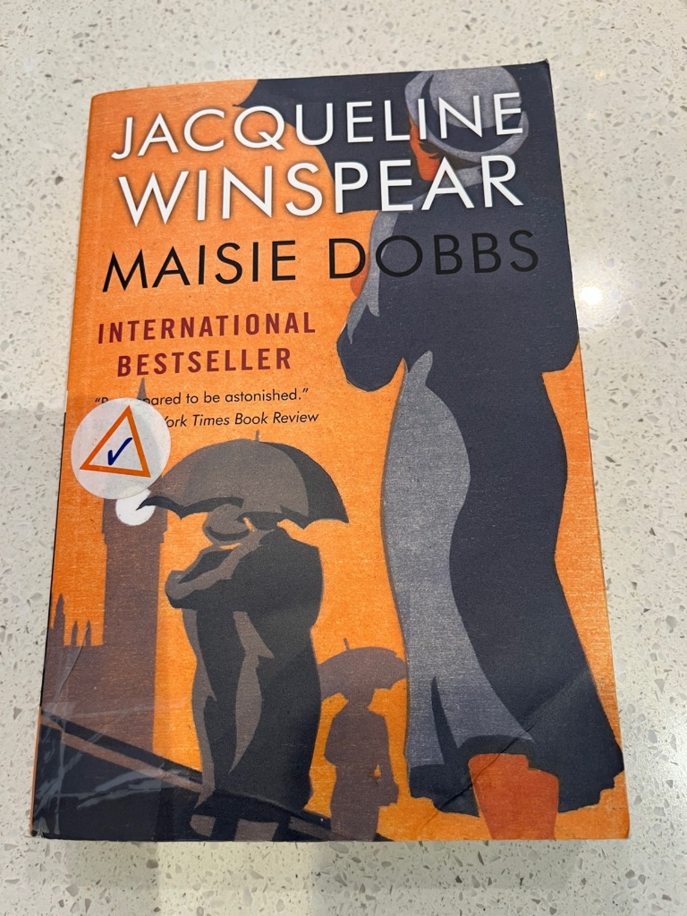 Jacqueline Winspear Maisie Dobbs Paperback - Orange & Black Cover